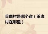 莱康村是哪个省（莱康村在哪里）
