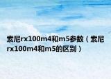 索尼rx100m4和m5参数（索尼rx100m4和m5的区别）