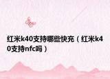 红米k40支持哪些快充（红米k40支持nfc吗）