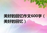 美好的回忆作文600字（美好的回忆）
