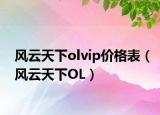 风云天下olvip价格表（风云天下OL）