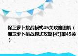 保卫萝卜挑战模式45关攻略图解（保卫萝卜挑战模式攻略[45]第45关）