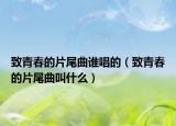致青春的片尾曲谁唱的（致青春的片尾曲叫什么）