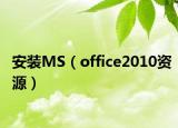 安装MS（office2010资源）