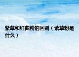 紫草和红曲粉的区别（紫草粉是什么）