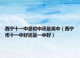 西宁十一中是初中还是高中（西宁市十一中好还是一中好）