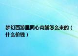梦幻西游里同心肉脯怎么来的（什么价钱）