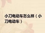 小刀电动车怎么样（小刀电动车）