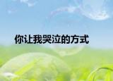 你让我哭泣的方式