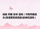 画面 养眼 安卓 游戏（寻有养眼美女(高清真实度高的)的单机游戏）