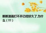 新新漫画打不开已经好久了,为什么（!!!）