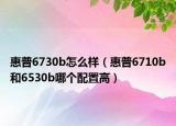 惠普6730b怎么样（惠普6710b和6530b哪个配置高）