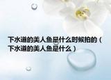 下水道的美人鱼是什么时候拍的（下水道的美人鱼是什么）