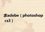 求adobe（photoshop cs3）