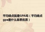 平均绩点就是GPA吗（平均绩点gpa是什么意思优质）