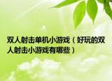 双人射击单机小游戏（好玩的双人射击小游戏有哪些）