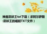 神魔巫妖王txt下载（求阿尔萨斯:巫妖王的崛起TXT文件）