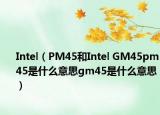 Intel（PM45和Intel GM45pm45是什么意思gm45是什么意思）