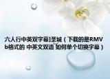 六人行中英双字幕]圣城（下载的是RMVb格式的 中英文双语 如何单个切换字幕）