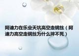 阿迪力在乐业天坑高空走钢丝（阿迪力高空走钢丝为什么摔不死）