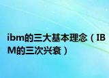 ibm的三大基本理念（IBM的三次兴衰）