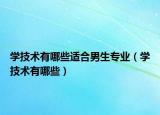 学技术有哪些适合男生专业（学技术有哪些）
