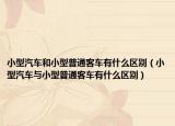 小型汽车和小型普通客车有什么区别（小型汽车与小型普通客车有什么区别）