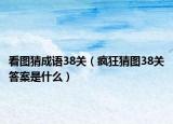 看图猜成语38关（疯狂猜图38关答案是什么）