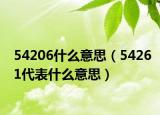 54206什么意思（54261代表什么意思）