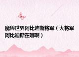 魔兽世界阿比迪斯将军（大将军阿比迪斯在哪啊）