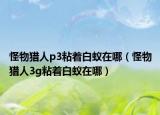 怪物猎人p3粘着白蚁在哪（怪物猎人3g粘着白蚁在哪）