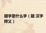 翅字是什么字（翅 汉字释义）