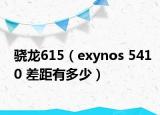 骁龙615（exynos 5410 差距有多少）