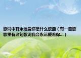歌词中有永远爱你是什么歌曲（有一首歌歌里有这句歌词我会永远爱着你...）