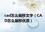 cad怎么偏移文字（CAD怎么偏移优质）