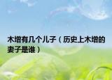 木增有几个儿子（历史上木增的妻子是谁）