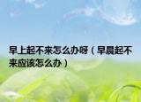 早上起不来怎么办呀（早晨起不来应该怎么办）