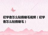 初学者怎么粘假睫毛视频（初学者怎么粘假睫毛）