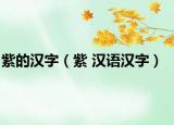 紫的汉字（紫 汉语汉字）