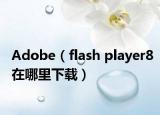 Adobe（flash player8在哪里下载）