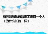 苟芸慧和陈茵媺是不是同一个人（为什么长的一样）
