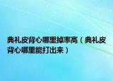 典礼皮背心哪里掉率高（典礼皮背心哪里能打出来）