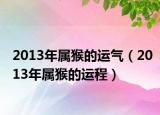 2013年属猴的运气（2013年属猴的运程）