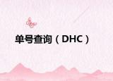 单号查询（DHC）