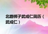 北路梆子武成仁简历（武成仁）