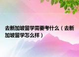 去新加坡留学需要考什么（去新加坡留学怎么样）