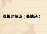 桑根地黄汤（桑地汤）