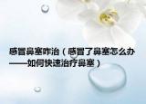感冒鼻塞咋治（感冒了鼻塞怎么办——如何快速治疗鼻塞）