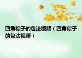 四角粽子的包法视频（四角粽子的包法视频）