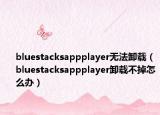 bluestacksappplayer无法卸载（bluestacksappplayer卸载不掉怎么办）